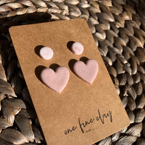 Jewelry - 2-Piece Set | Subtle Rose Gold Earring Studs